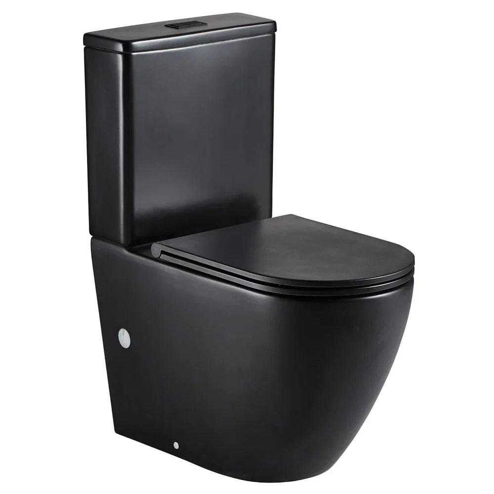 Tornado Two-Piece Toilet Matt Black