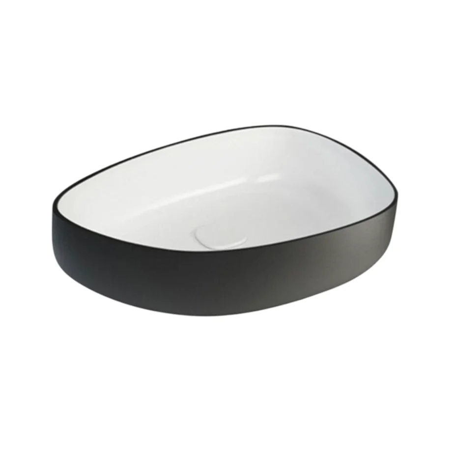 Aqua Series Basin Dual Tone – White & Matt Black