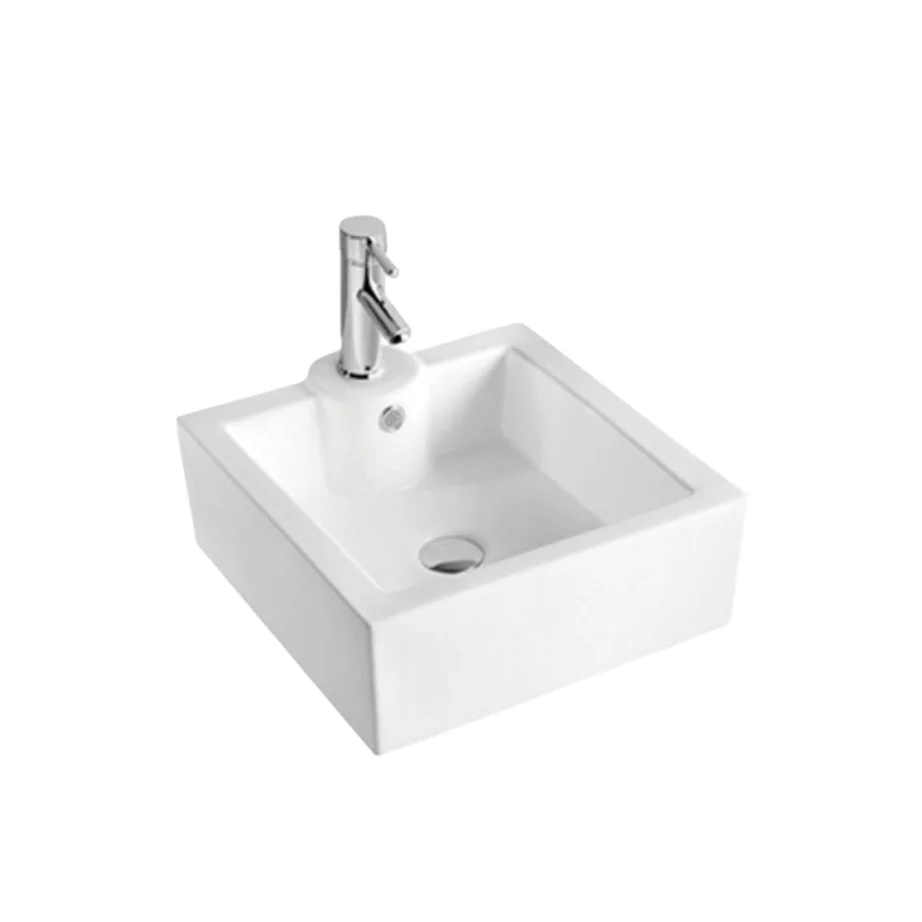 Aqua Series Square Basin – White