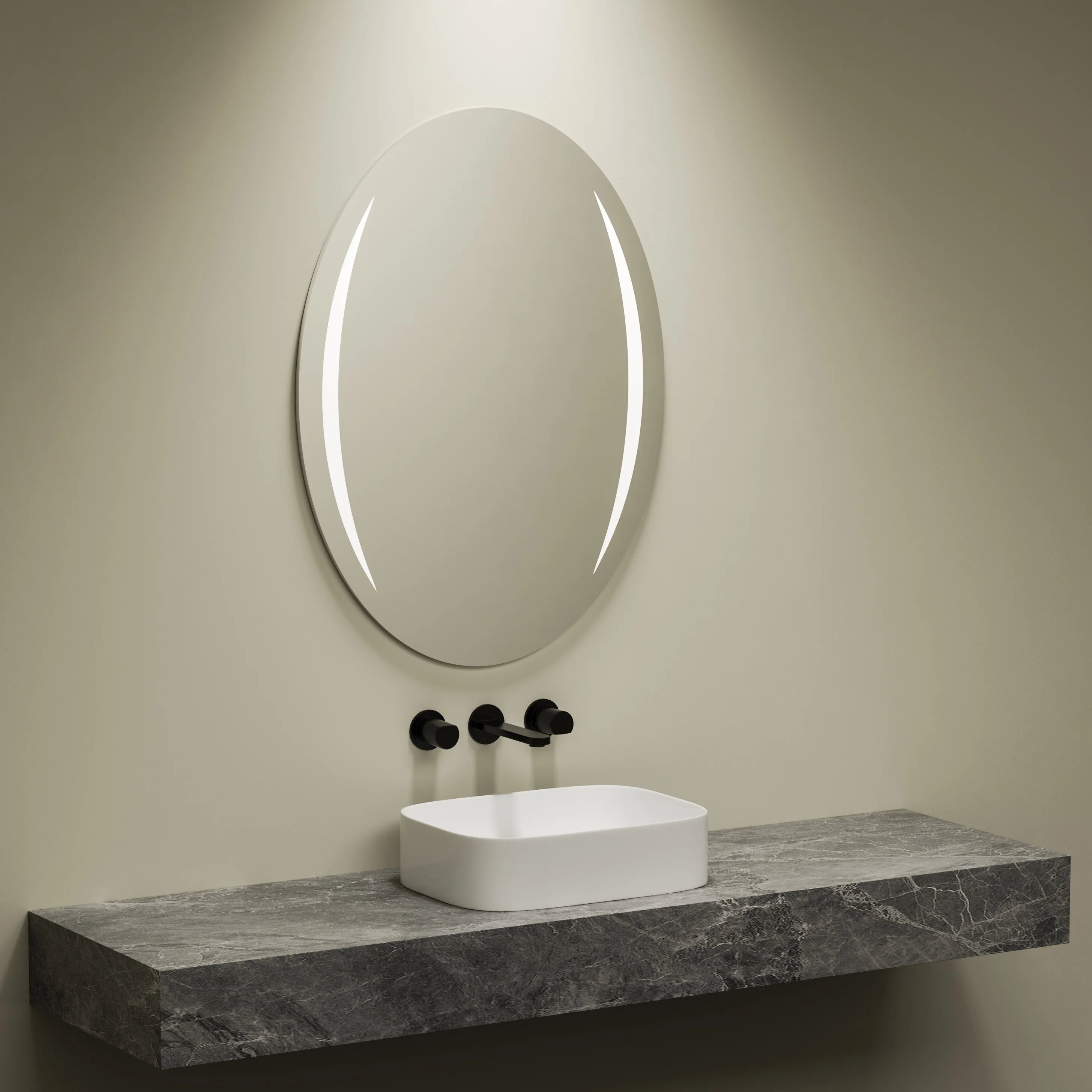 SMART BATHROOM MIRROR – 800x600MM | FRAMELESS | BLUETOOTH + DISPLAY FEATURES | PRODUCT CODE: 8060B