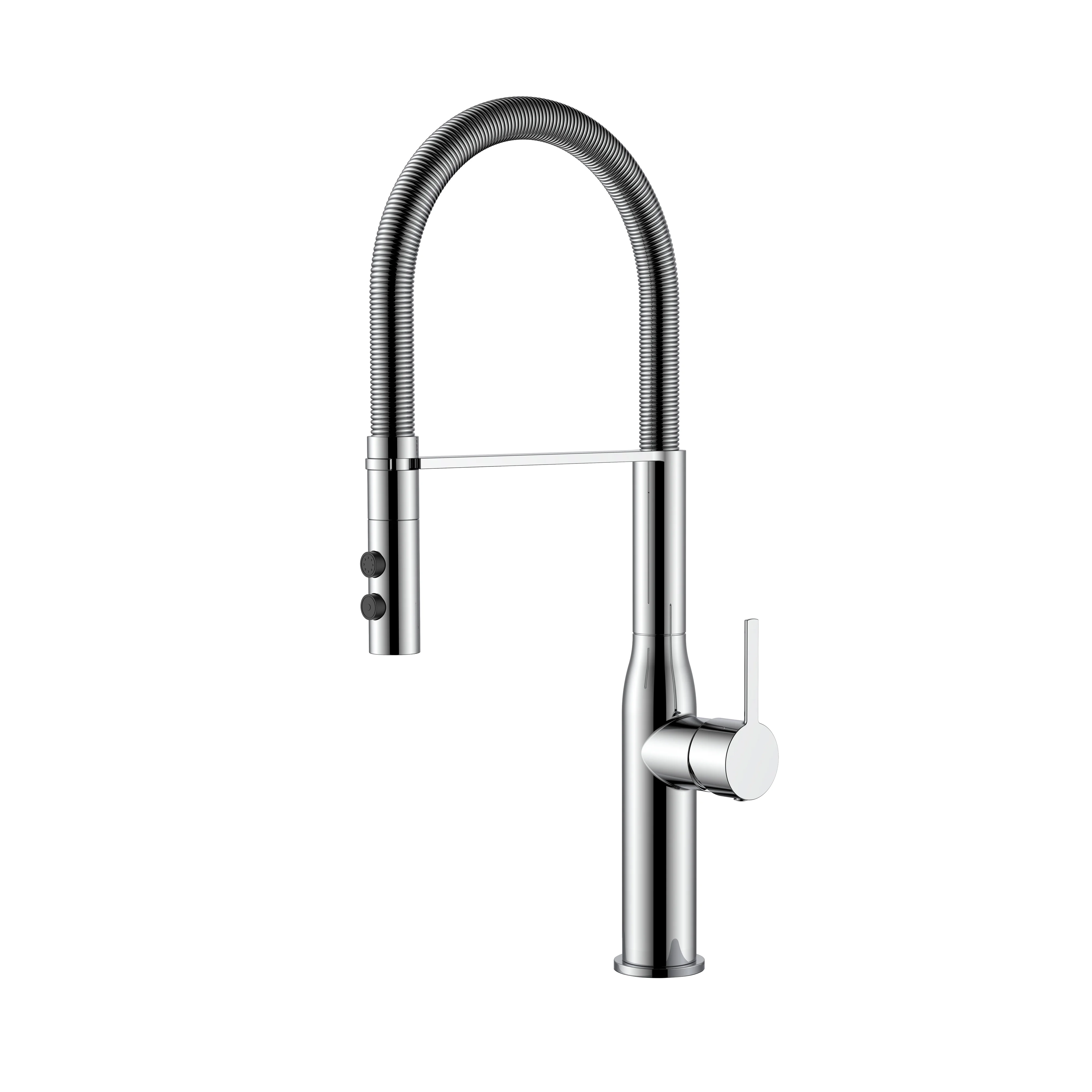 Premium Spring Kitchen Mixer Tap – SS304 with PVD Finish