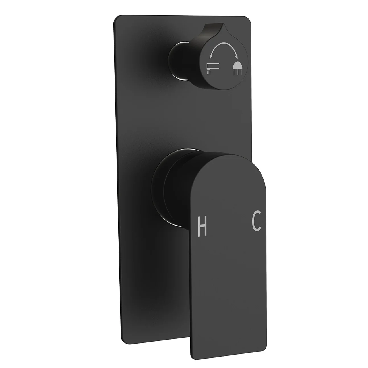 Two functions Wall mounted valve body-Square